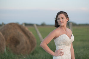 rustic bridal hay