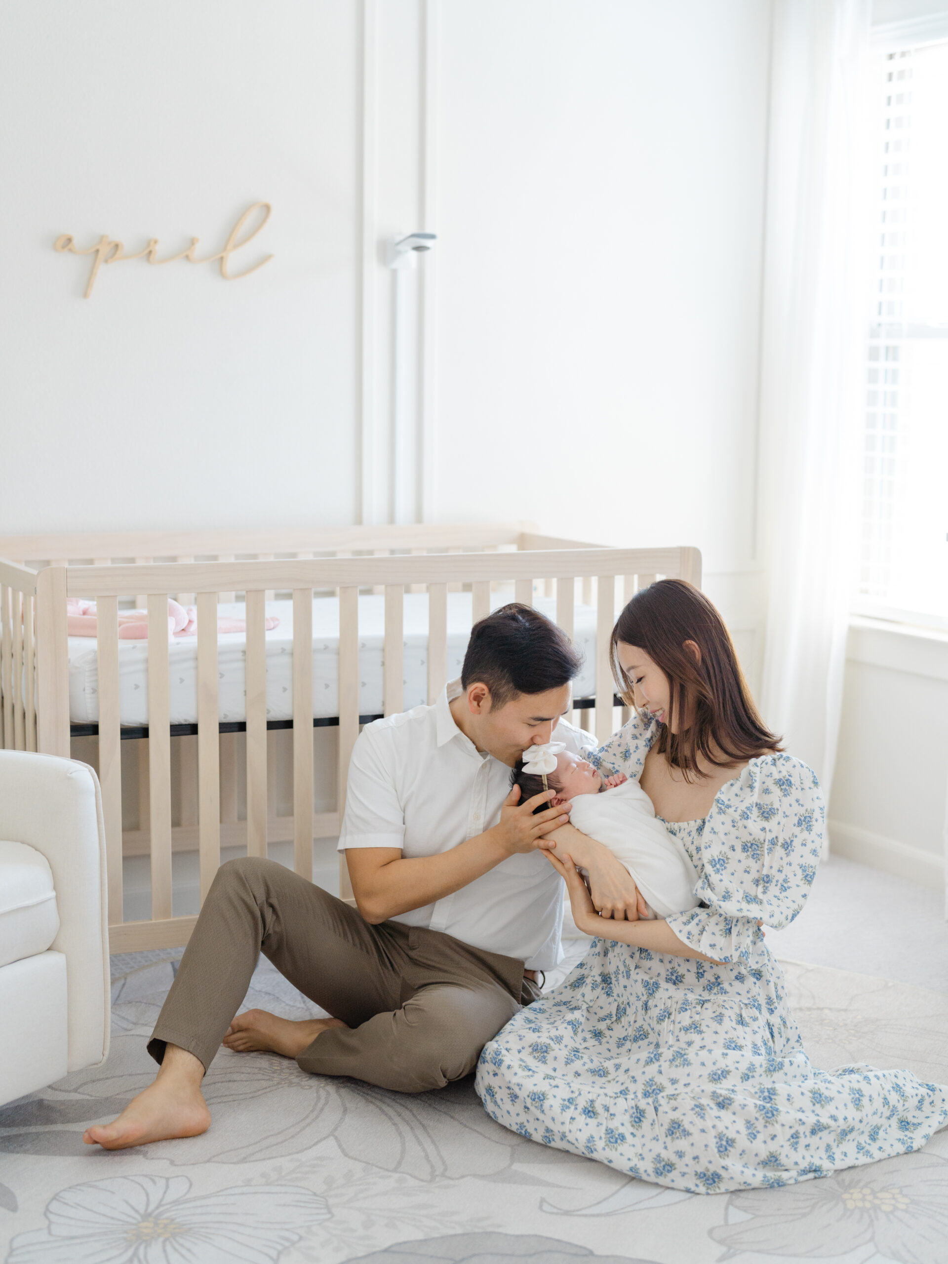 in-home newborn session by Carrollton newborn photographer